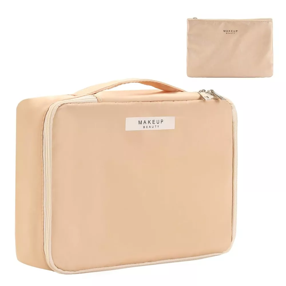 ¿Cómo puede una bolsa de cosméticos de viaje grande y portátil hacer que el almacenamiento de belleza en viajes sea más eficiente?