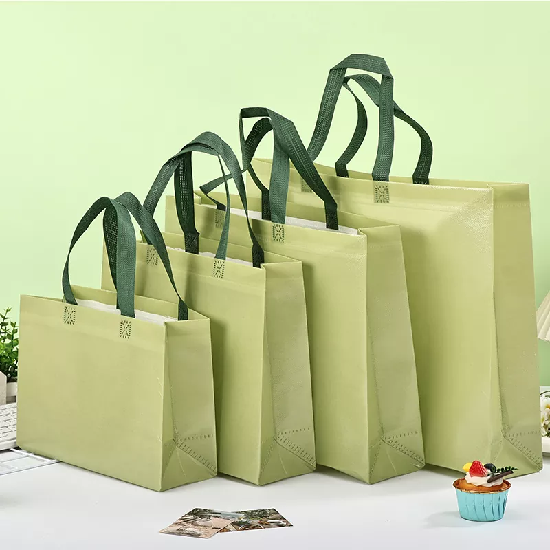 Bolsa promocional no tejida laminada brillante