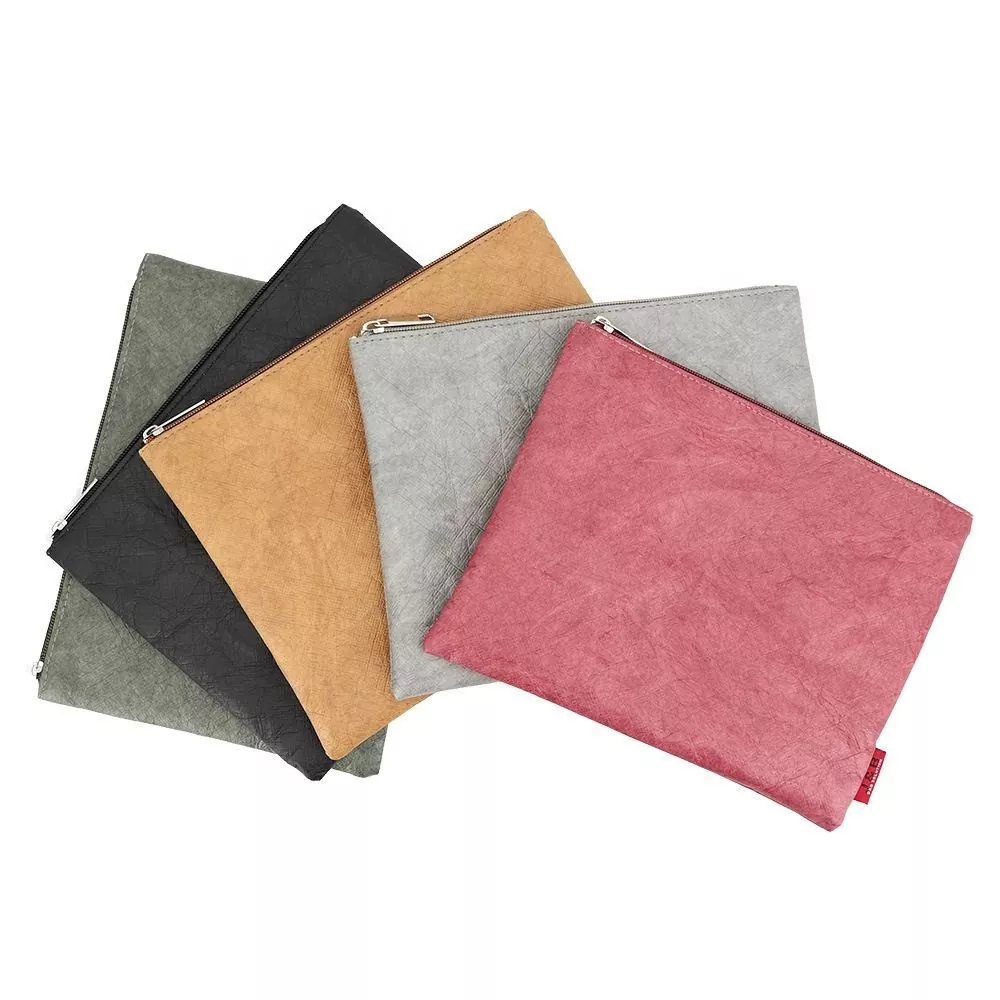 Bolsa de maquillaje de papel de viaje portátil