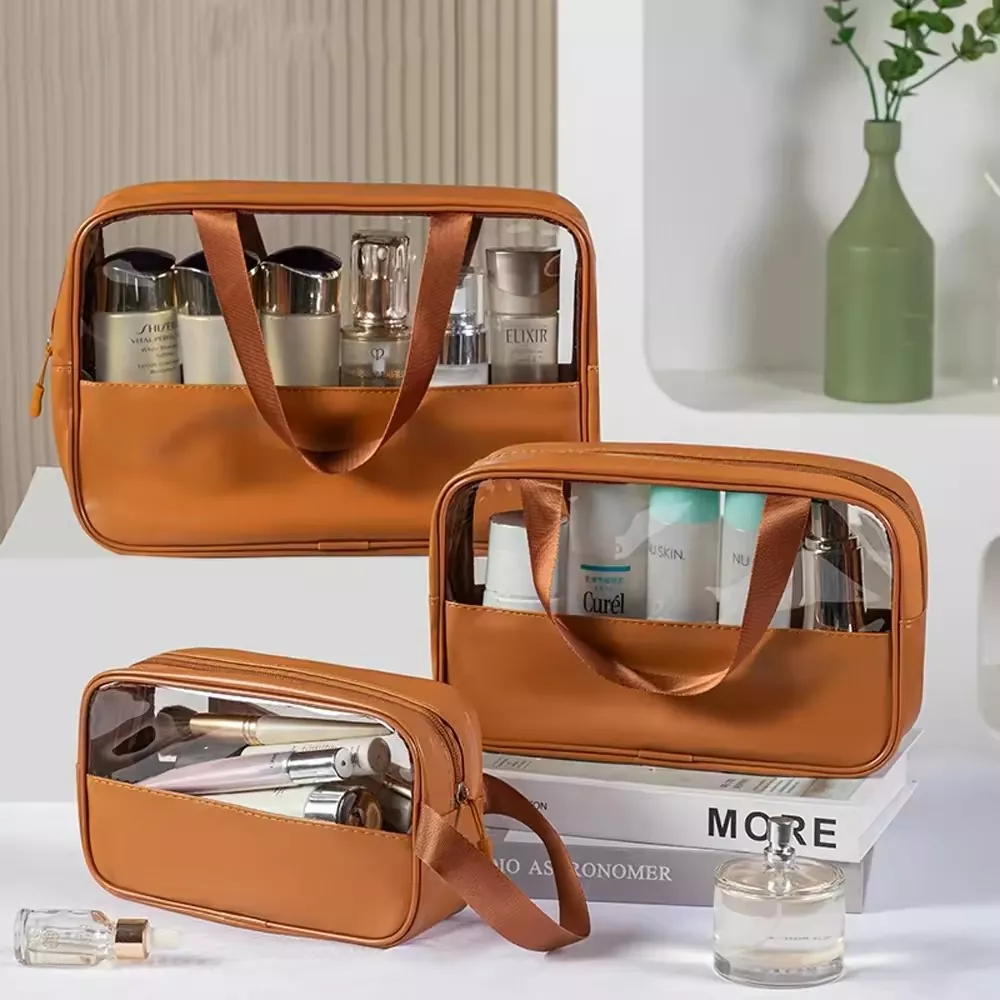 Bolsa de maquillaje de PVC de viaje portátil