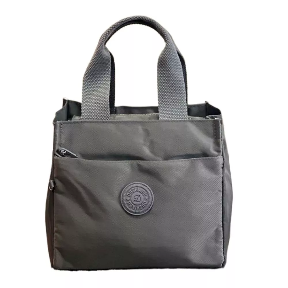 Bolso de hombro casual de nailon de color liso