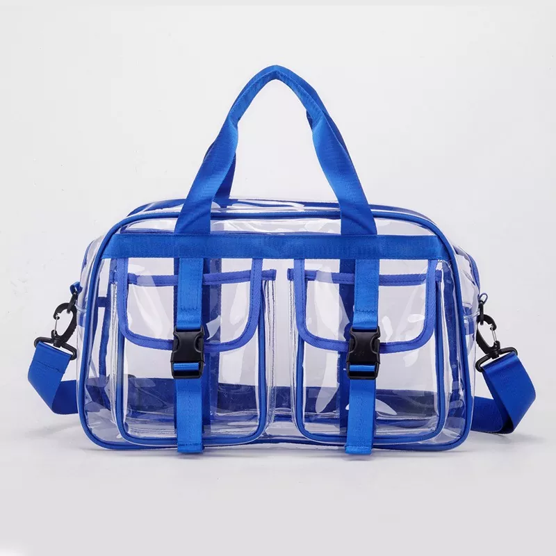 Bolso de hombro de PVC de color liso para mujer